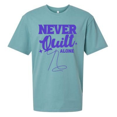 Never Quilt Alone Quilting Sueded Cloud Jersey T-Shirt