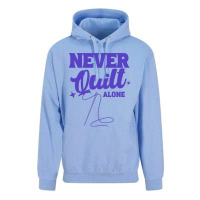 Never Quilt Alone Quilting Unisex Surf Hoodie