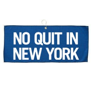 No Quitting In New York Large Microfiber Waffle Golf Towel