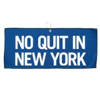 No Quitting In New York Large Microfiber Waffle Golf Towel