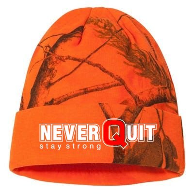 Never Quit Stay Strong Kati Licensed 12" Camo Beanie