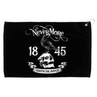 N.E.V.E.R.M.O.R.E Quote The Raven Edgar Allan Poe Grommeted Golf Towel