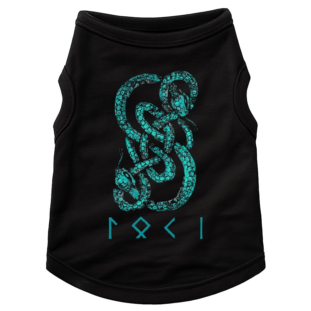 Norse Runes And Snake Nordic Norse Mythology Doggie Tank