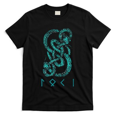 Norse Runes And Snake Nordic Norse Mythology T-Shirt