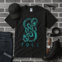 Norse Runes And Snake Nordic Norse Mythology Tall T-Shirt