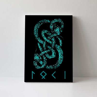 Norse Runes And Snake Nordic Norse Mythology Canvas