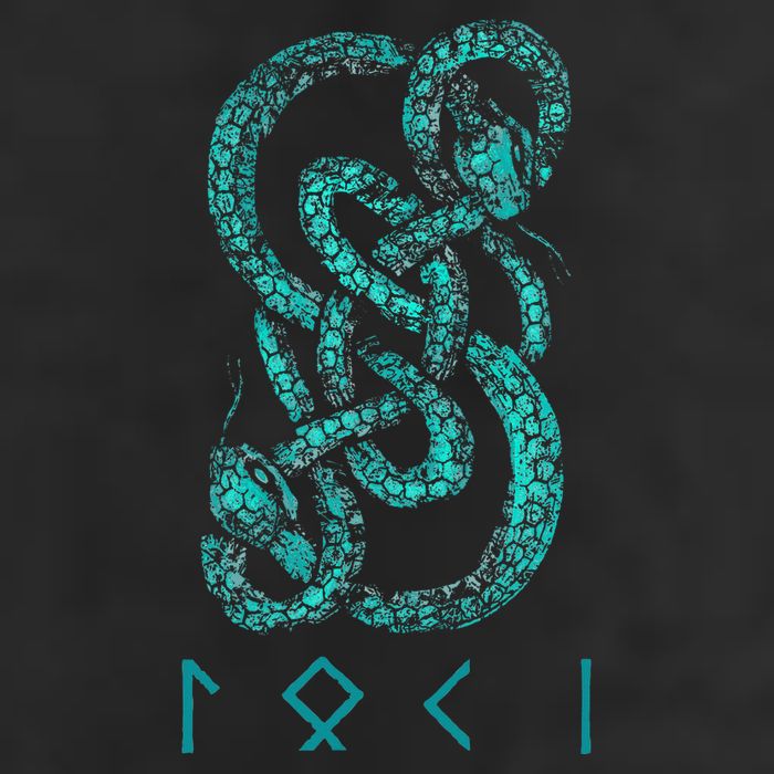 Norse Runes And Snake Nordic Norse Mythology Beanie