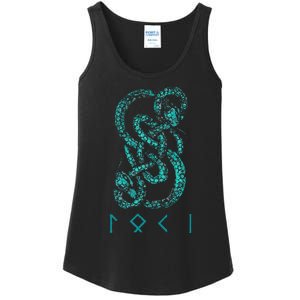 Norse Runes And Snake Nordic Norse Mythology Ladies Essential Tank