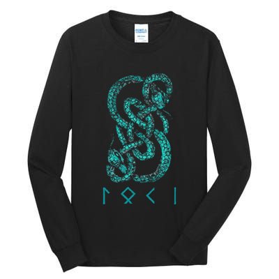 Norse Runes And Snake Nordic Norse Mythology Tall Long Sleeve T-Shirt