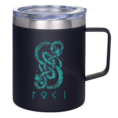 Norse Runes And Snake Nordic Norse Mythology 12oz Stainless Steel Coffee Mug