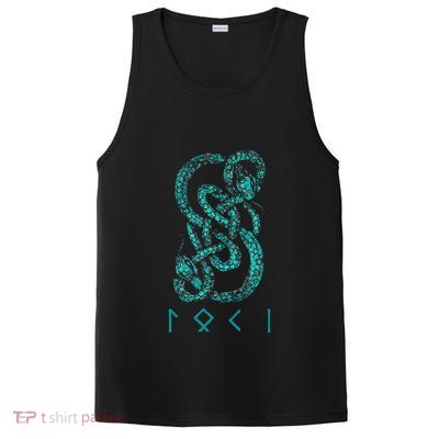 Norse Runes And Snake Nordic Norse Mythology PosiCharge Competitor Tank