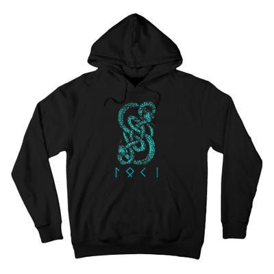 Norse Runes And Snake Nordic Norse Mythology Tall Hoodie