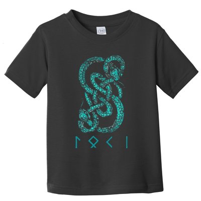 Norse Runes And Snake Nordic Norse Mythology Toddler T-Shirt