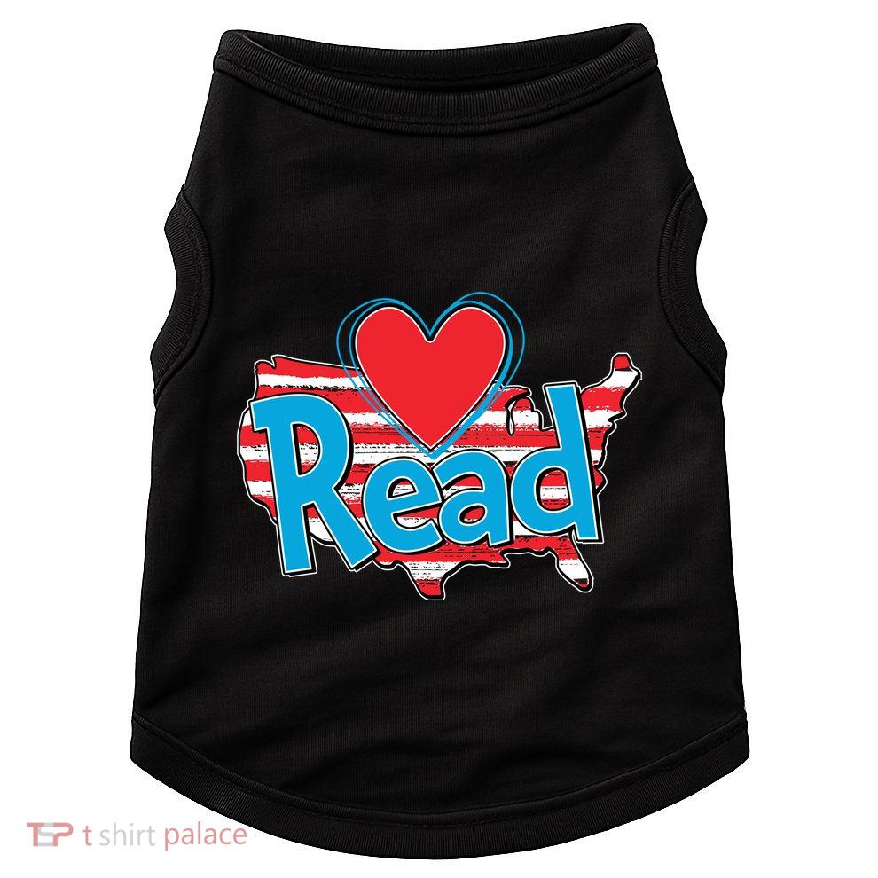 National Read America Reading Book Lover Doggie Tank