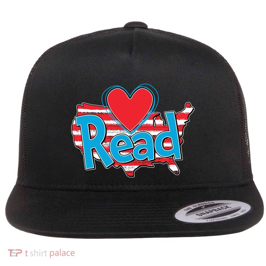 National Read America Reading Book Lover Flatbill Hat
