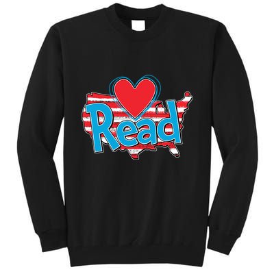 National Read America Reading Book Lover Tall Sweatshirt