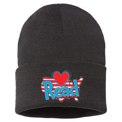 National Read America Reading Book Lover Sustainable Knit Beanie