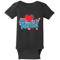 National Read America Reading Book Lover Baby Bodysuit