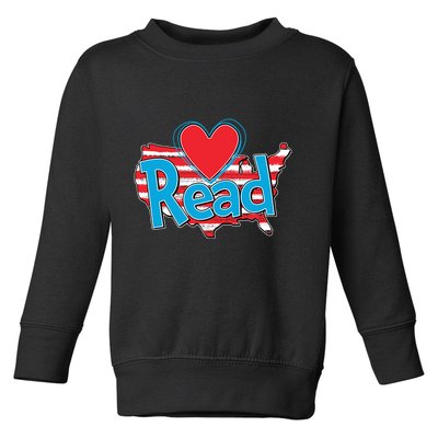 National Read America Reading Book Lover Toddler Sweatshirt