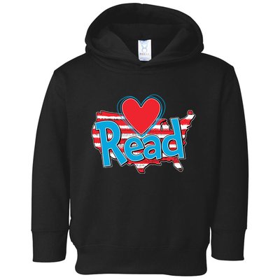 National Read America Reading Book Lover Toddler Hoodie
