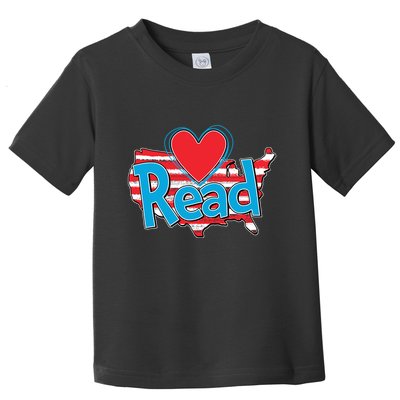 National Read America Reading Book Lover Toddler T-Shirt