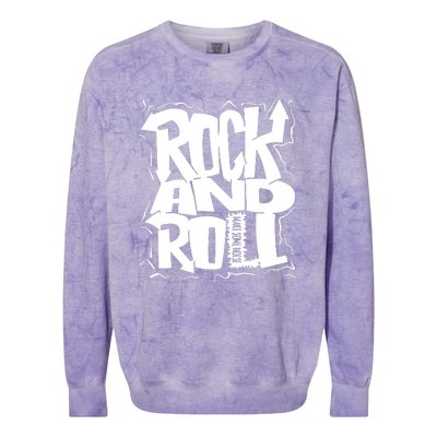 Noisy Rock And Roll Colorblast Crewneck Sweatshirt