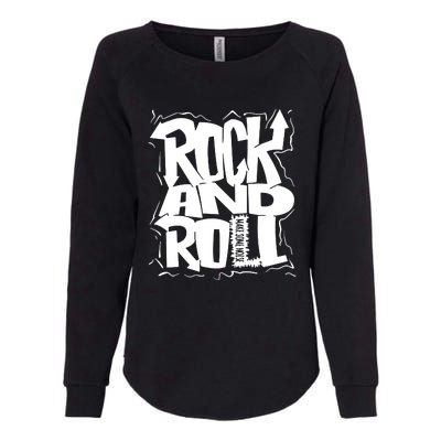 Noisy Rock And Roll Womens California Wash Sweatshirt