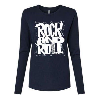 Noisy Rock And Roll Womens Cotton Relaxed Long Sleeve T-Shirt