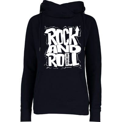 Noisy Rock And Roll Womens Funnel Neck Pullover Hood