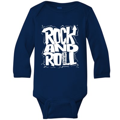 Noisy Rock And Roll Baby Long Sleeve Bodysuit