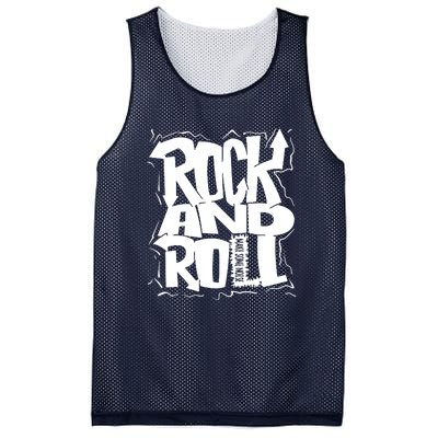 Noisy Rock And Roll Mesh Reversible Basketball Jersey Tank