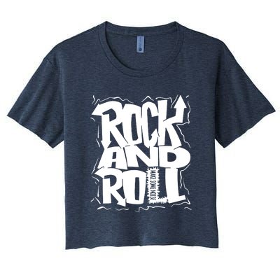 Noisy Rock And Roll Women's Crop Top Tee