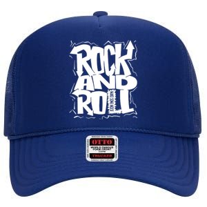 Noisy Rock And Roll High Crown Mesh Back Trucker Hat