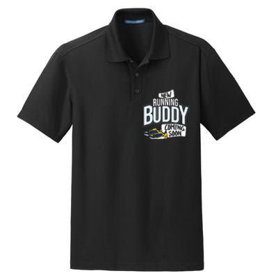 New Running Buddy Coming Soon Baby Pregnancy Announcement Dry Zone Grid Polo