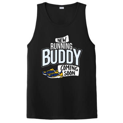 New Running Buddy Coming Soon Baby Pregnancy Announcement PosiCharge Competitor Tank