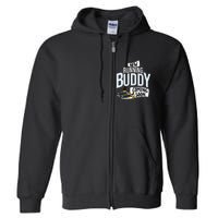 New Running Buddy Coming Soon Baby Pregnancy Announcement Full Zip Hoodie