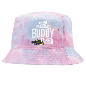 New Running Buddy Coming Soon Baby Tie-Dyed Bucket Hat