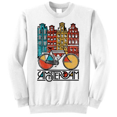 New Retro Bicycle Bike Amsterdam City Jersey Sweatshirt