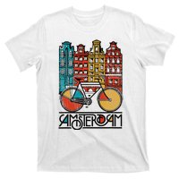 New Retro Bicycle Bike Amsterdam City Jersey T-Shirt