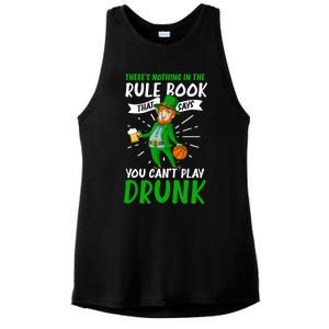 Nothing Rule Book Play Drunk Design St Patricks Basketball Gift Ladies PosiCharge Tri-Blend Wicking Tank