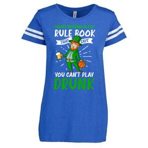 Nothing Rule Book Play Drunk Design St Patricks Basketball Gift Enza Ladies Jersey Football T-Shirt