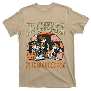 No Retro Cheeses For Us Party Meeces Christmas Holiday T-Shirt