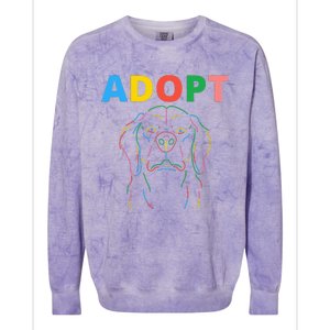 National Rescue Dog Day Dog Lovers Colorblast Crewneck Sweatshirt