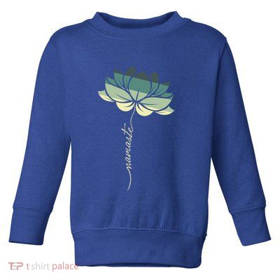 Namaste Rainbow Dala Flower Meditation Yoga Gift Toddler Sweatshirt
