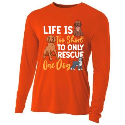 National Rescue Dog Day Animal Rights Dog Lovers Cool Gift Cooling Performance Long Sleeve Crew