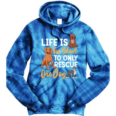 National Rescue Dog Day Animal Rights Dog Lovers Cool Gift Tie Dye Hoodie