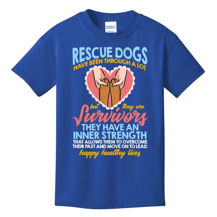 National Rescue Dog Day And Dog Shelter Employee Gift Kids T-Shirt