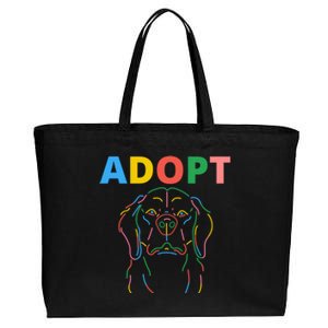 National Rescue Dog Day Dog Lovers Cool Gift Cotton Canvas Jumbo Tote