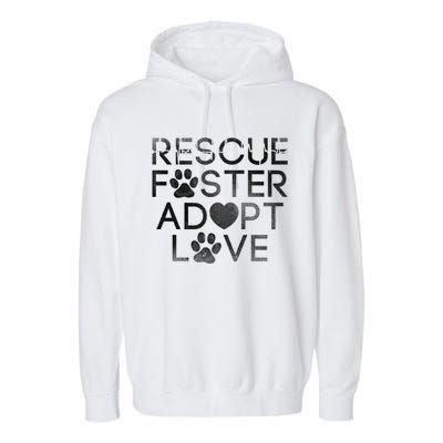 National Rescue Dog Theme Day Design For Dog Owner And Lover Gift Garment-Dyed Fleece Hoodie