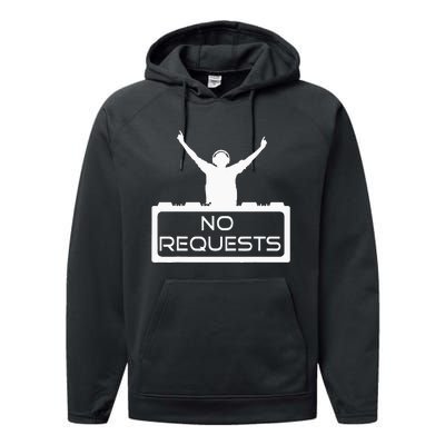 No Requests DJ Cool DJ Gear Music DJ S Deejay Performance Fleece Hoodie